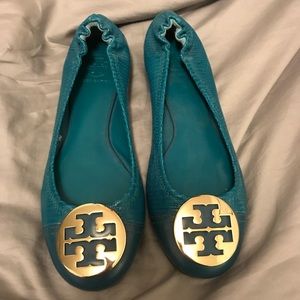 Tory Burch flats! Turquoise size 9